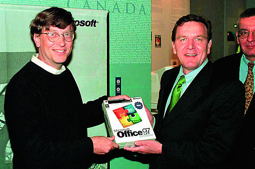 Schroeder und Bill Gates
