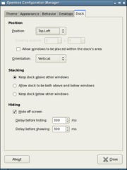 Dock options