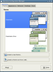 Theme options
