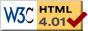  Valid HTML 4.01 